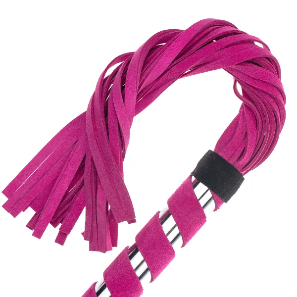 флоггер замшевый, рукоятка серпантин, хвосты 30 см в СПб