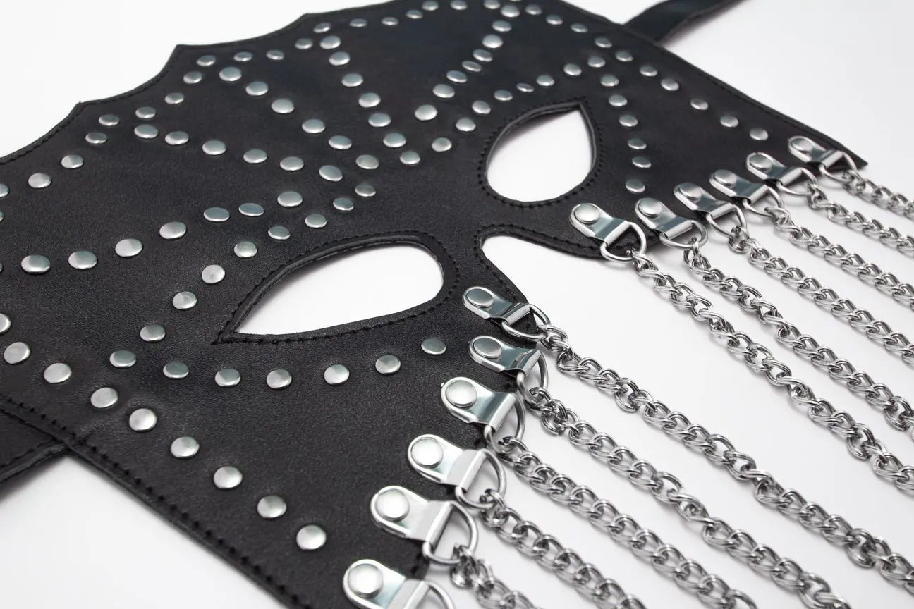 маска на лицо pinkrabbit с цепочками, черная в СПб