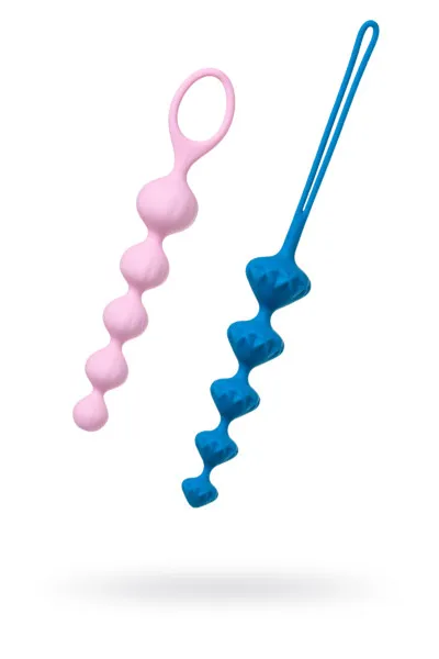 набор из 2 цепочек satisfyer beads colored 000862sa в СПб