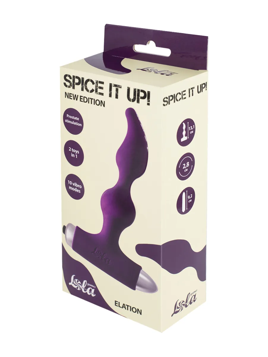 анальная пробка с вибрацией spice it up new edition elation ultraviolet 8018-04lola в СПб