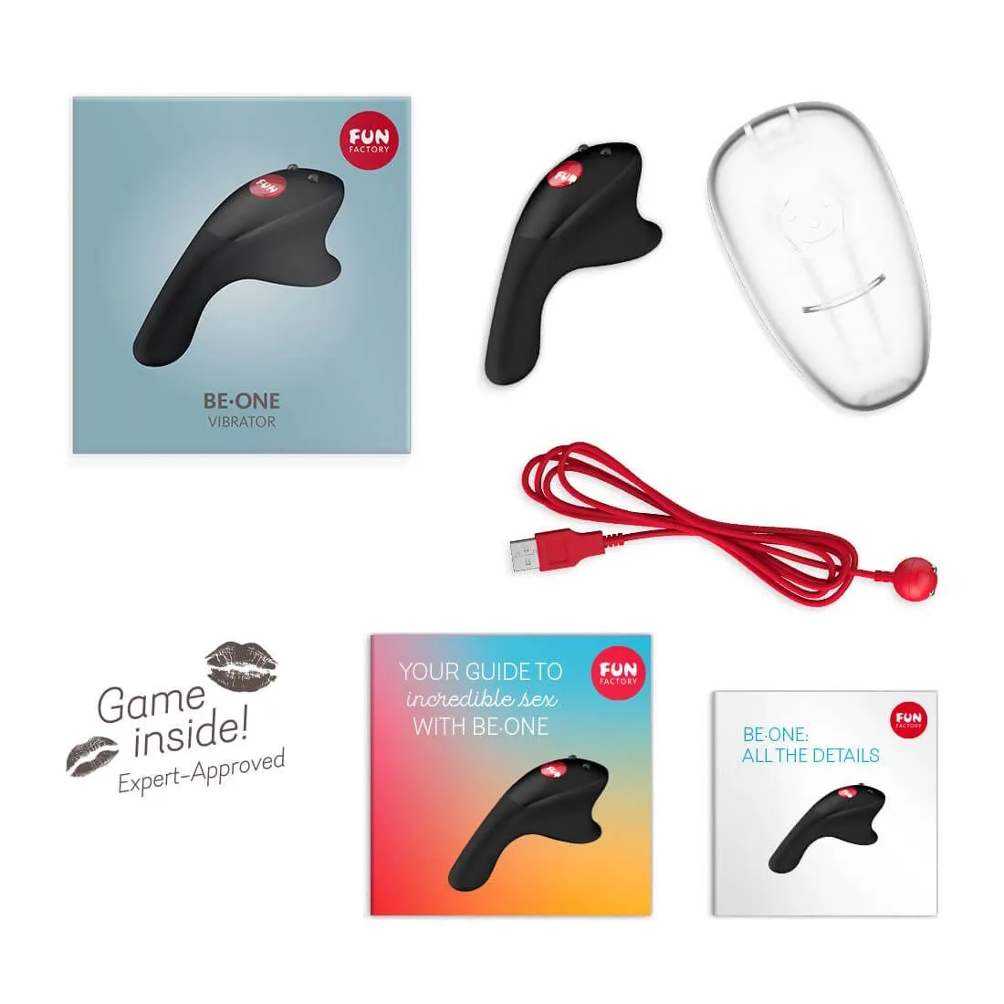 минивибратор на палец be-one черный в СПб