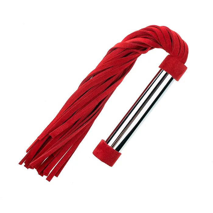 флоггер замшевый, хвосты 30 см, красный в СПб