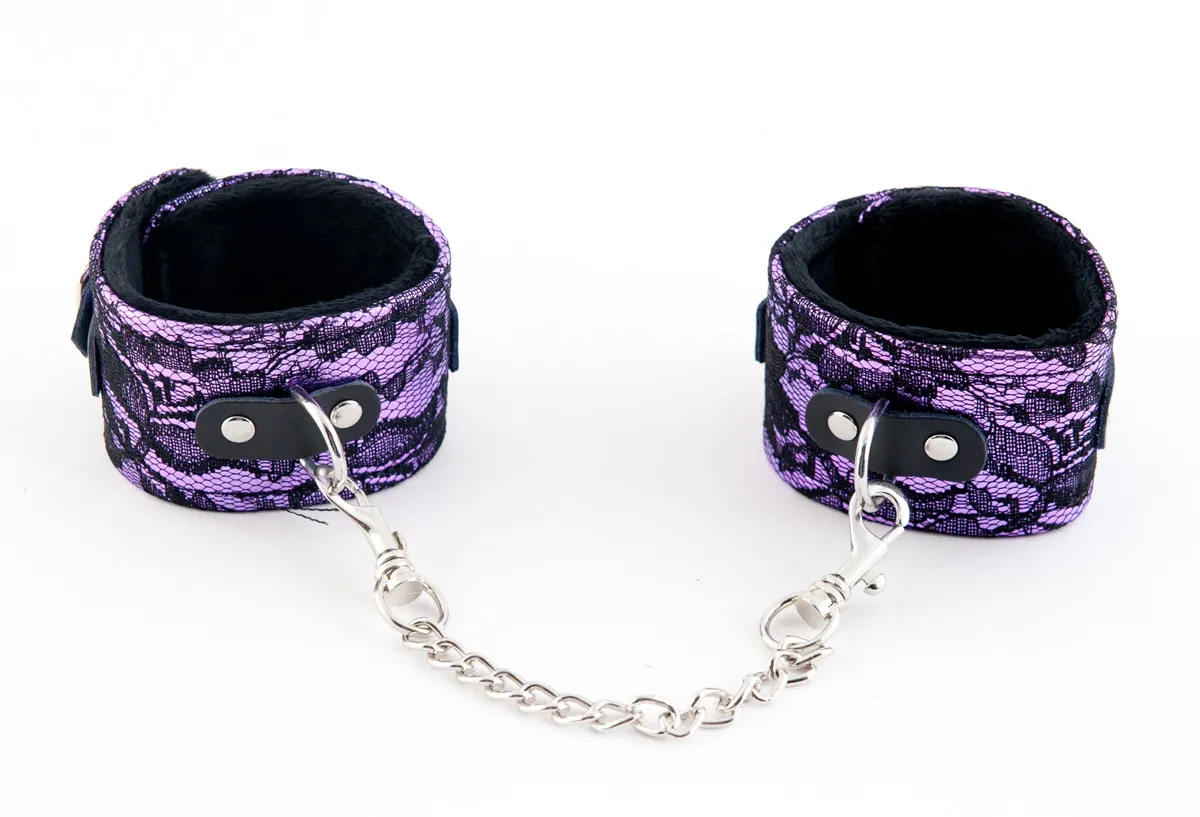 кружевные поножи toyfa marcus, пурпурный, 46 см в СПб