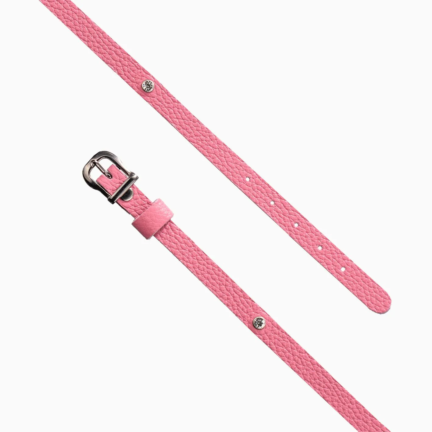 чокер со стразами и съёмным сердцем, розовый в СПб