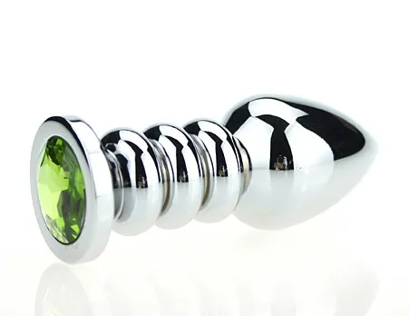 пробка металл фигурная серебро с зеленым стразом 10,3х3,8см 47423-6mm в СПб