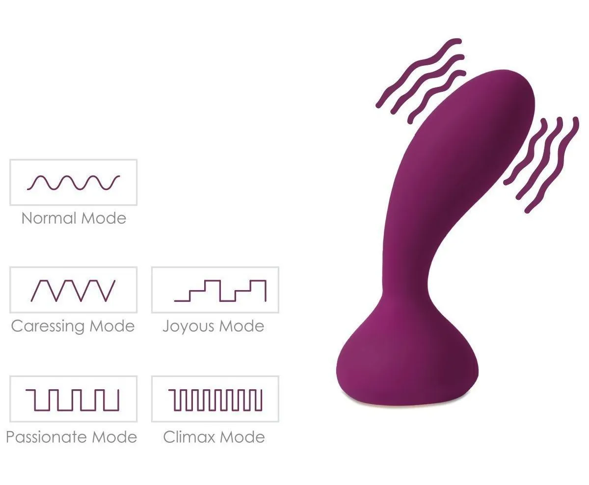 анальная пробка с вибрацией svakom judy, фиолетовая в СПб