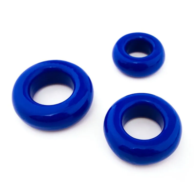 набор эрекционных колец pinkrabbit toyz, синий в СПб