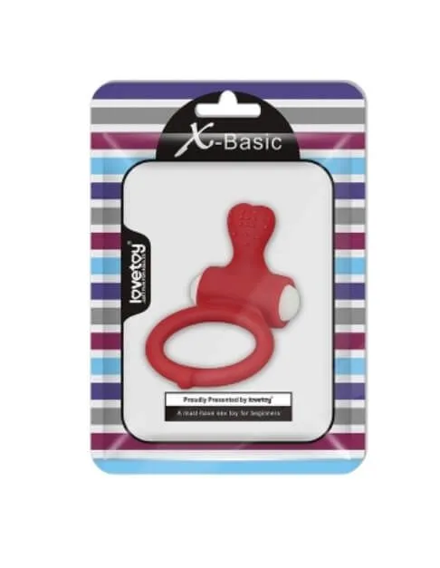 эрекционное виброкольцо lovetoy power heart, красное в СПб