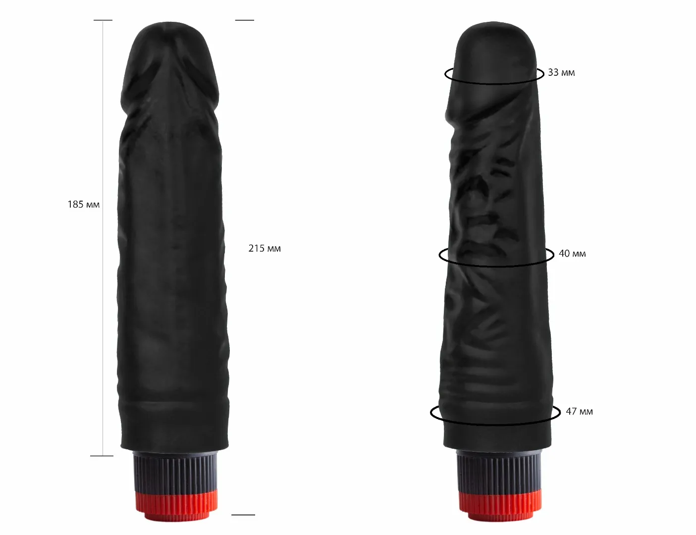 вибратор реалистик черный  биоклон 411100ru в СПб