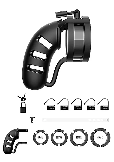мужской пояс верности sil cage ballsplitter model 19 - chastity - 4.5" в СПб