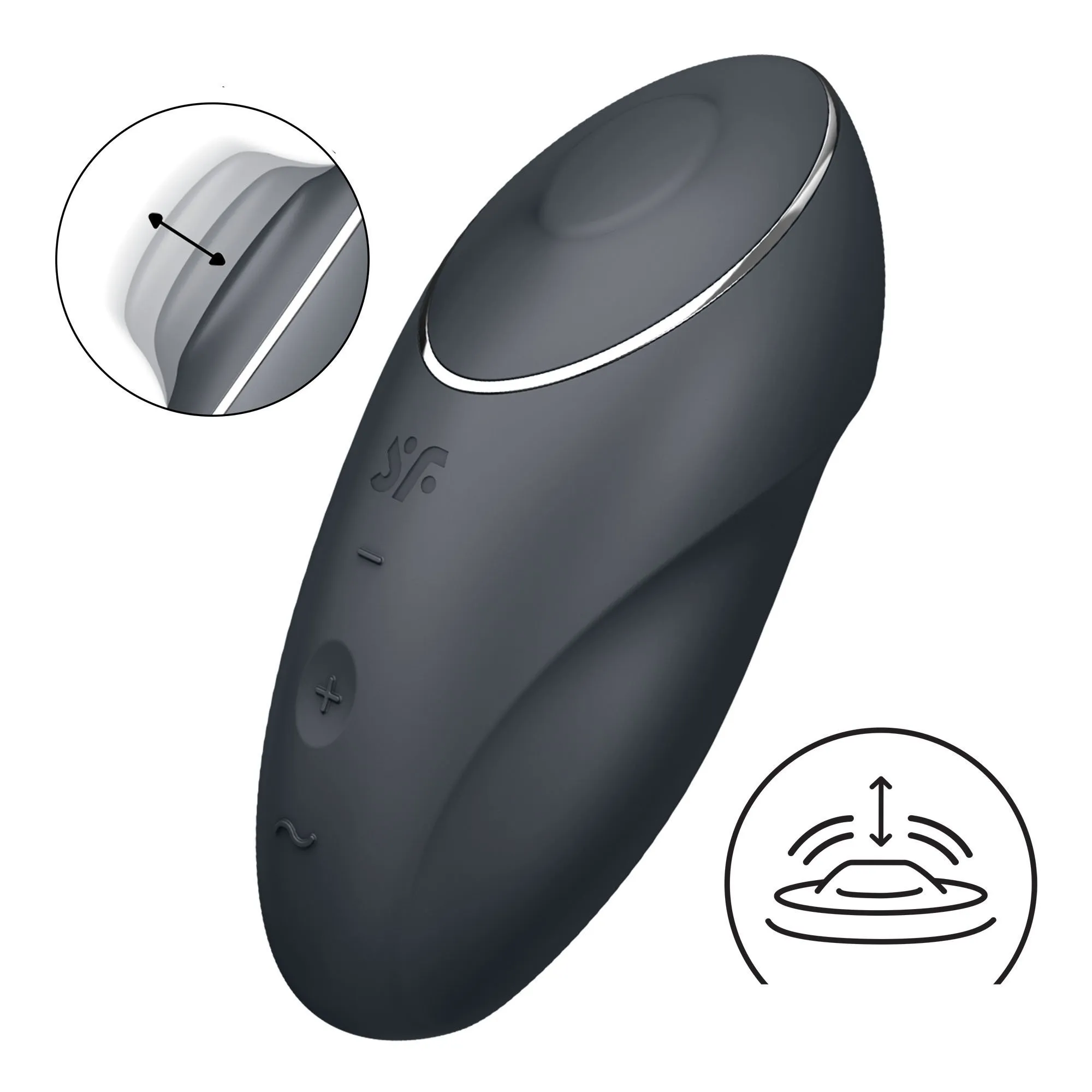 пульсирующий массажер satisfyer tap&climax 1 black 046013sa в СПб