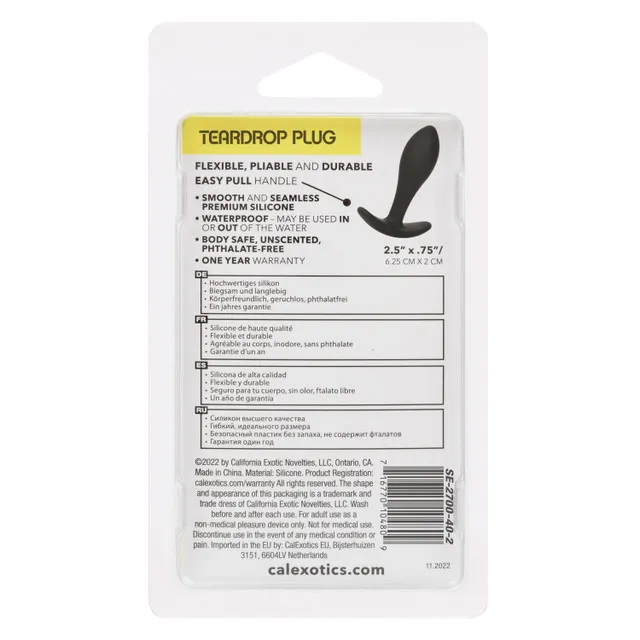 анальная пробка для ношения boundless teardrop plug в СПб