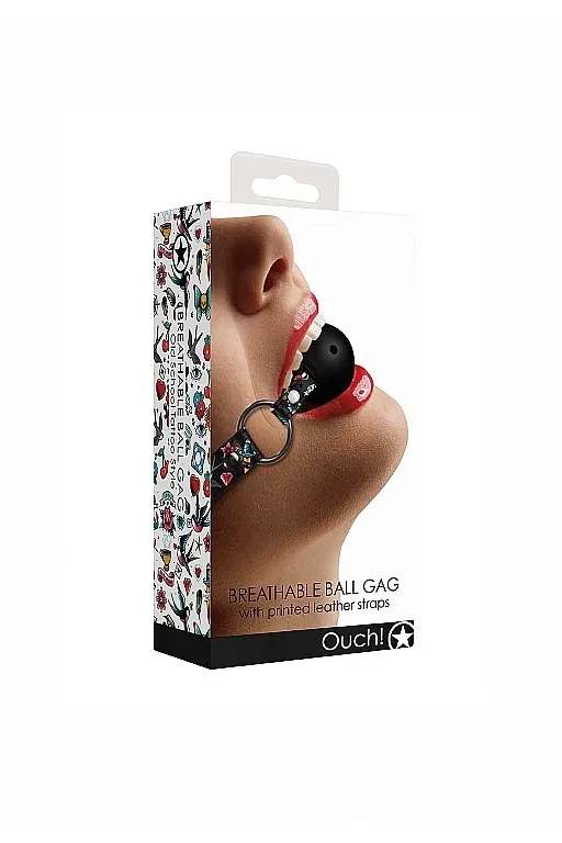 кляп breatheable ball gag old school tattoo style в СПб