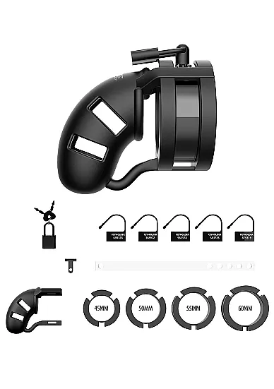 мужской пояс верности sil cage ballsplitter model 18 - chastity - 3.5" в СПб