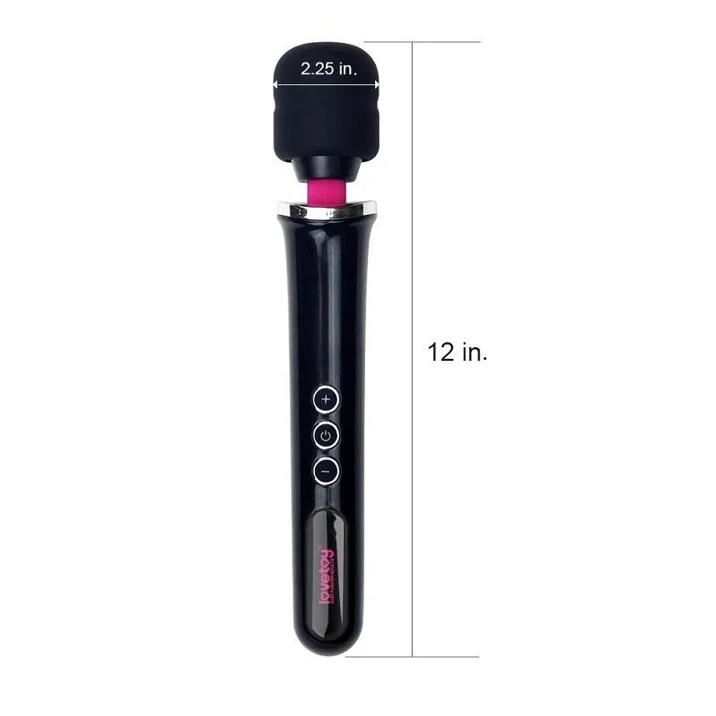массажер lovetoy training master ultra powerful rechargeable body wand, черный в СПб