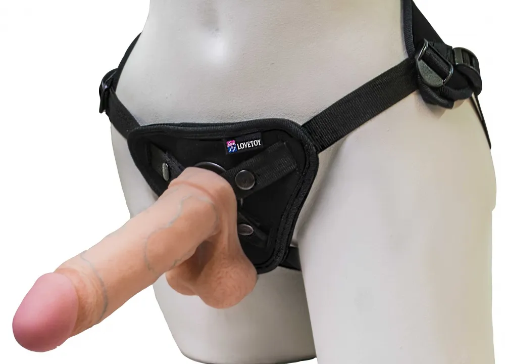 страпон с двумя насадками uni strap 8 black belt champion 531503ru в СПб