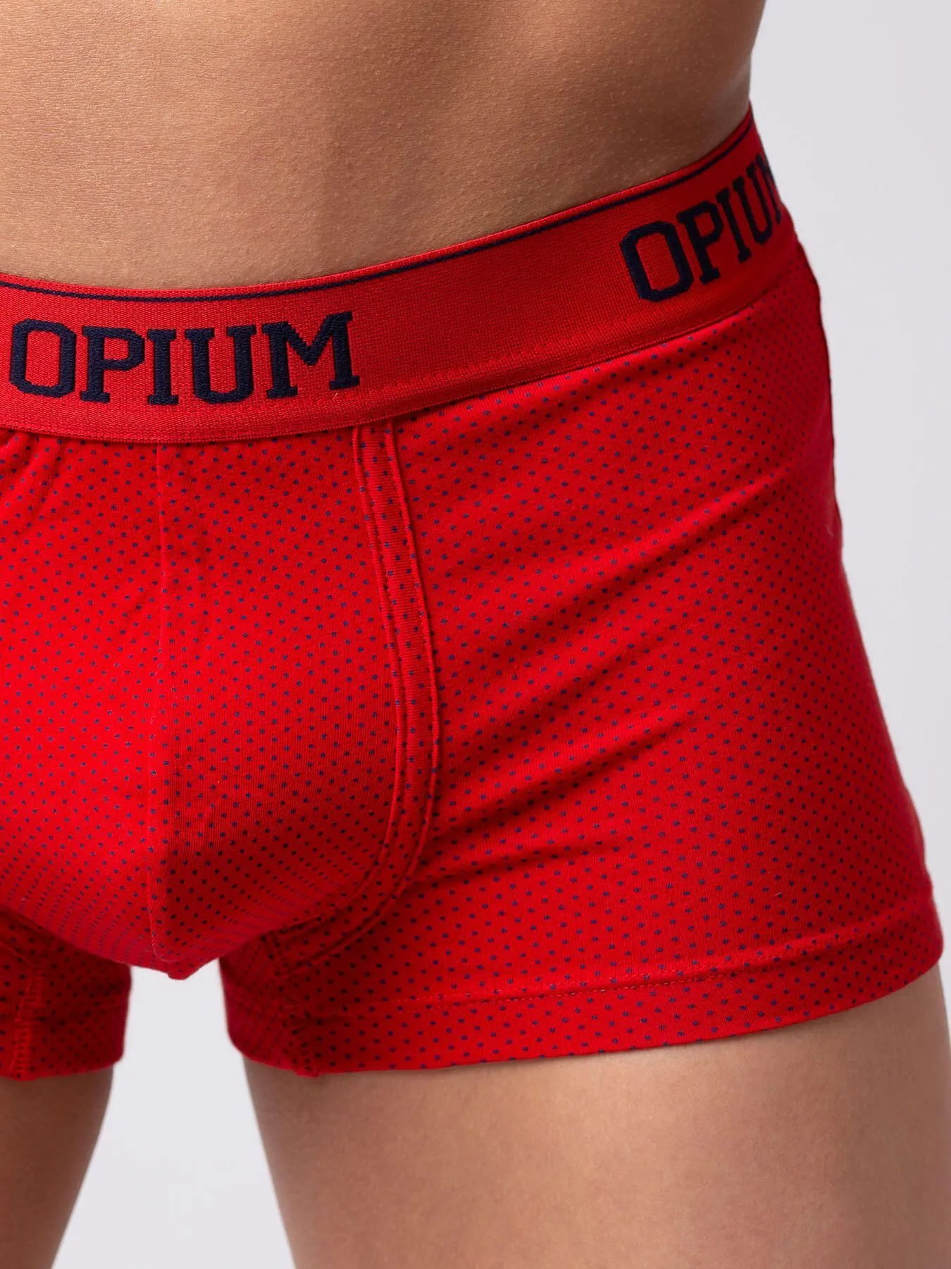 Эротическое трусы мужские боксеры opium r128, красные в СПб