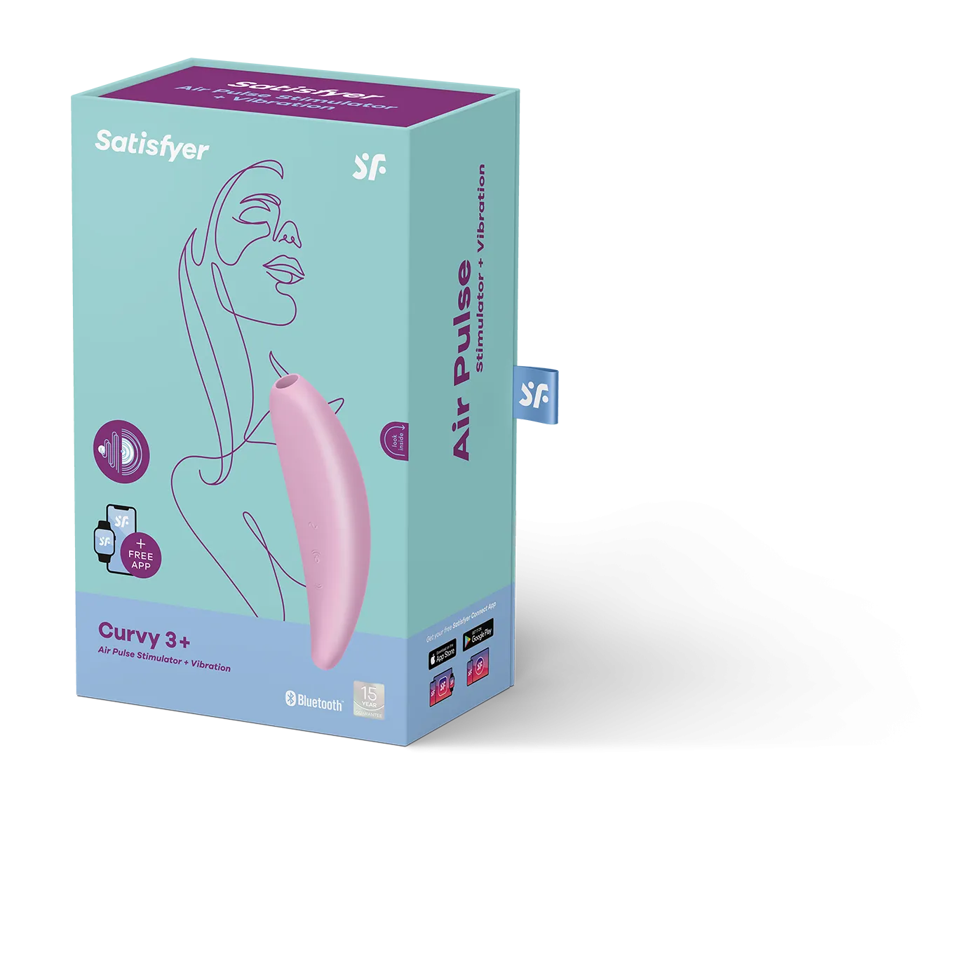 вакуумный массажер с вибрацией satisfyer curvy 3 plus 001890sa в СПб