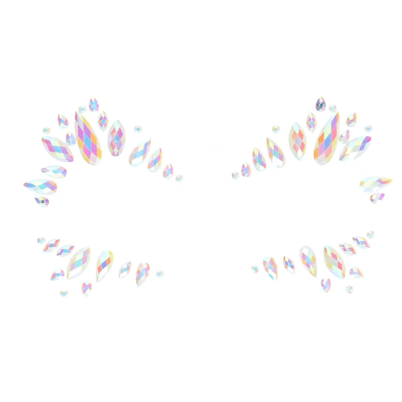 декоративное украшение (камни) на клеевой основе body jewelry stickers - face - glow in the dark - o в СПб