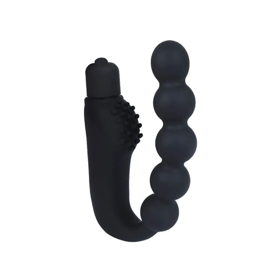 Стимулятор простаты Lovetoy Silicone Power Beads, с вибрацией