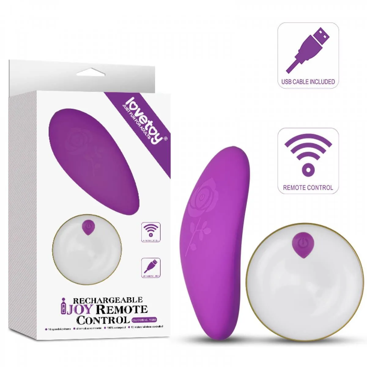 вибратор lovetoy ijoy clitoral vibe, фиолетовый в СПб