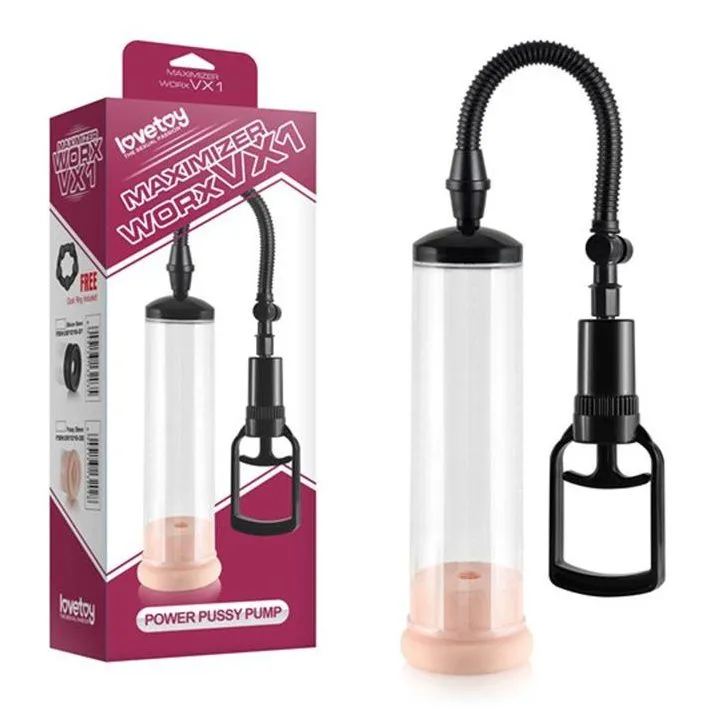 вакуумная помпа lovetoy maximizer worx vx1 pussy, прозрачная в СПб