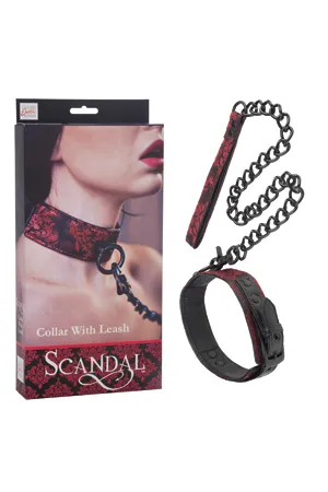 Ошейник с поводком Scandal Collar with Leash