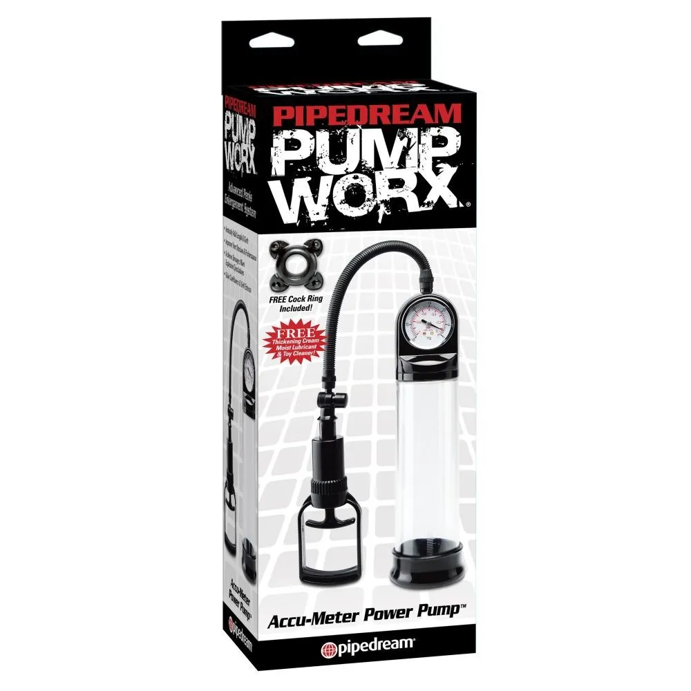 помпа pipedream accu-meter power pump, прозрачная в СПб
