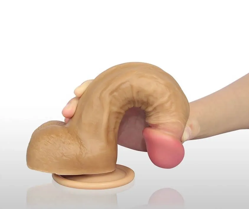 фаллоимитатор на присоске lovetoy nature cock 8 inch, телесный в СПб