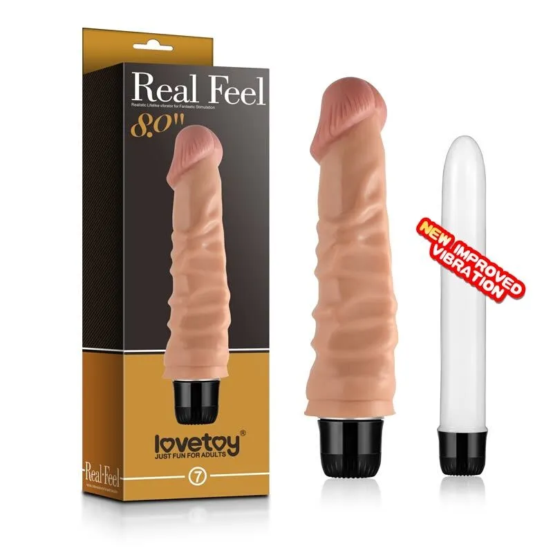вибратор lovetoy real feel cyberskin, телесный в СПб