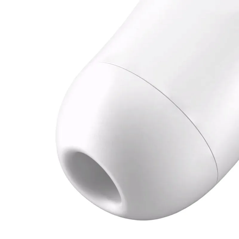 вакуум-волновой бесконтактный стимулятор клитора satisfyer curvy 2+, белый в СПб