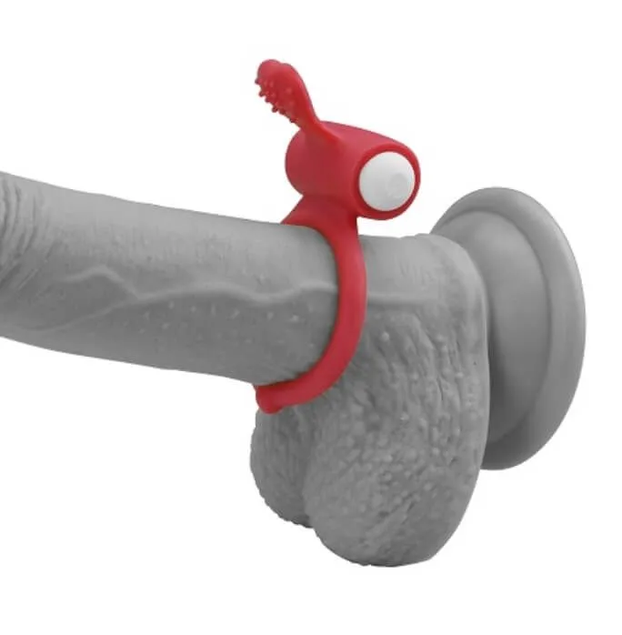 эрекционное виброкольцо lovetoy power heart, красное в СПб