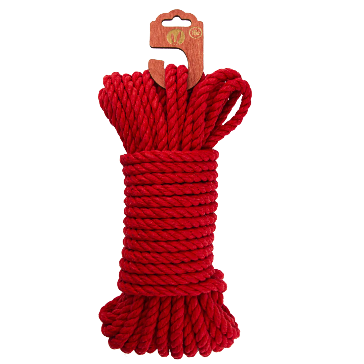 Хлопковая веревка для шибари PinkRabbit красная, 15 м