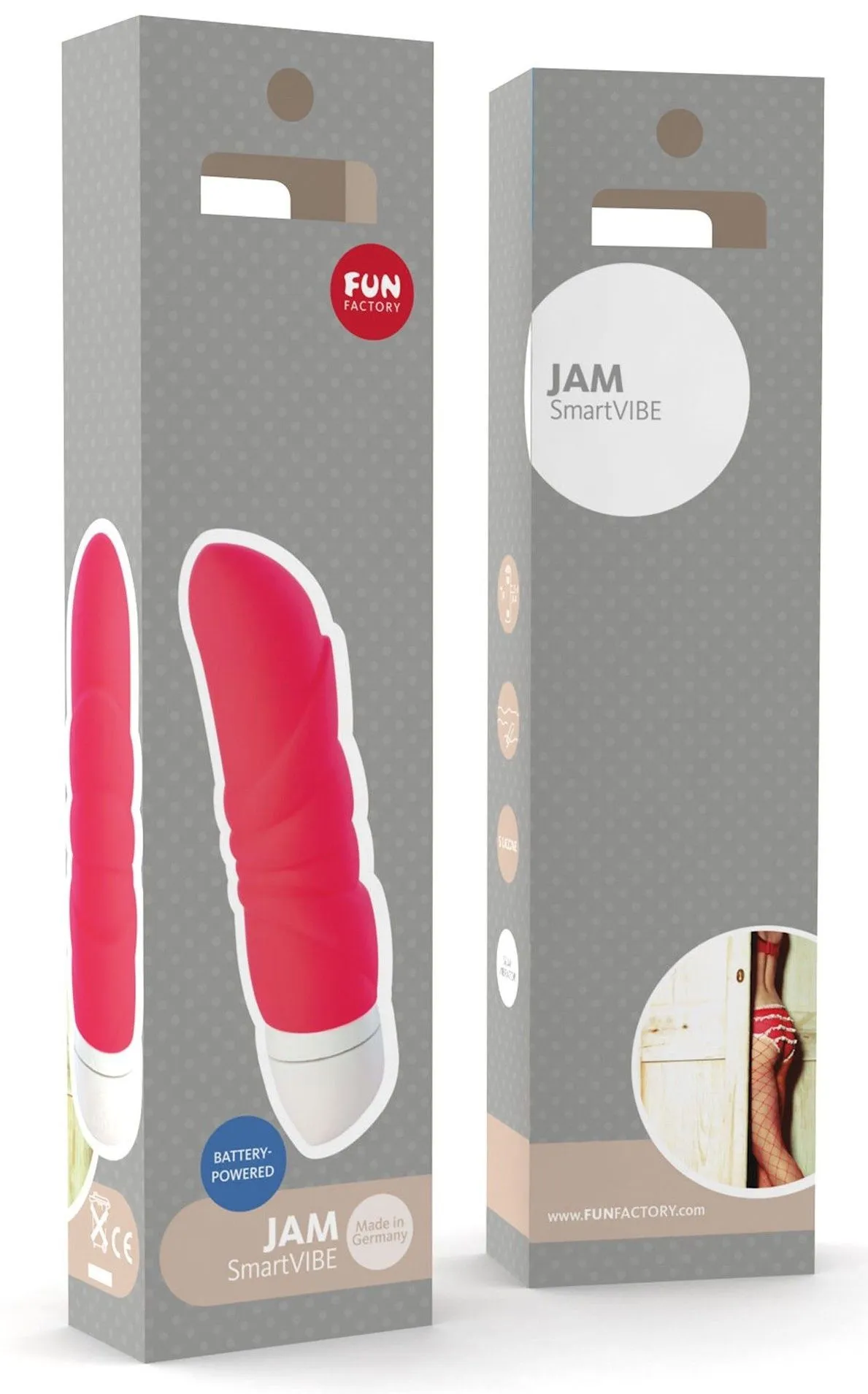 вибратор fun factory jam, ярко-оранжевый в СПб