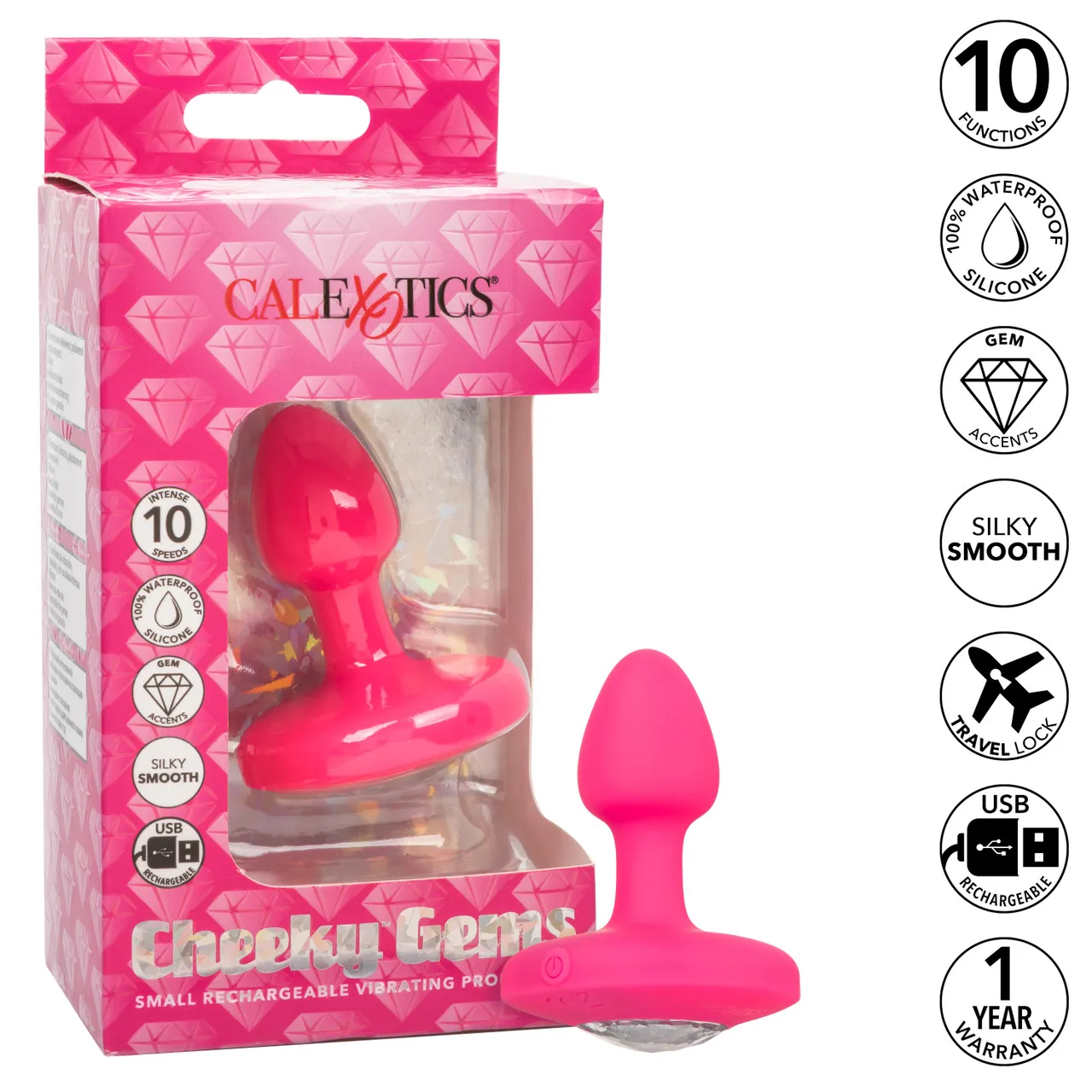 перезаряжаемая анальная вибропробка cheeky gems small rechargeable vibrating probe в СПб