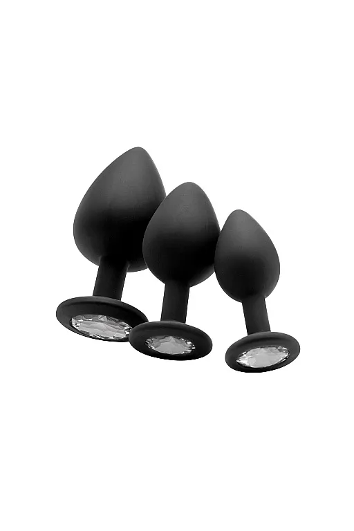 анальная пробка с кристаллом diamond butt plug (large) в СПб