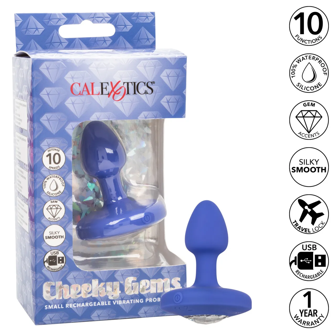 перезаряжаемая анальная вибропробка cheeky gems small rechargeable vibrating probe в СПб