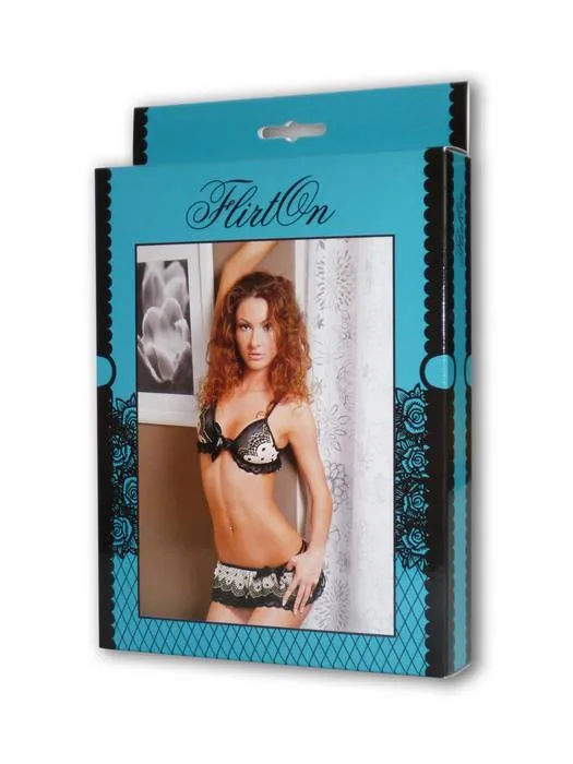 Эротическое комплект sharon flirton, черно-белый (46-48) в СПб