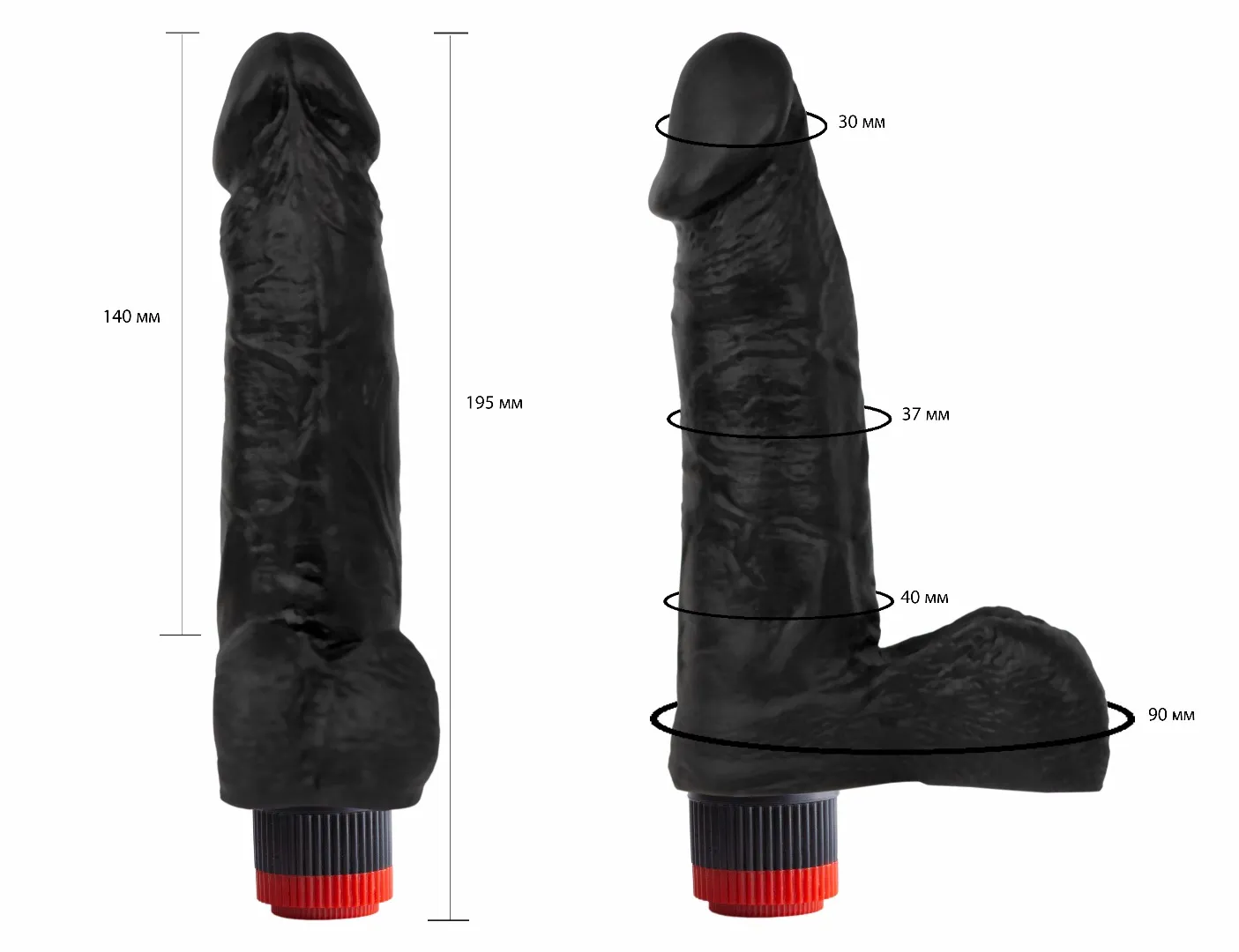 вибромассажер черный  411700ru в СПб