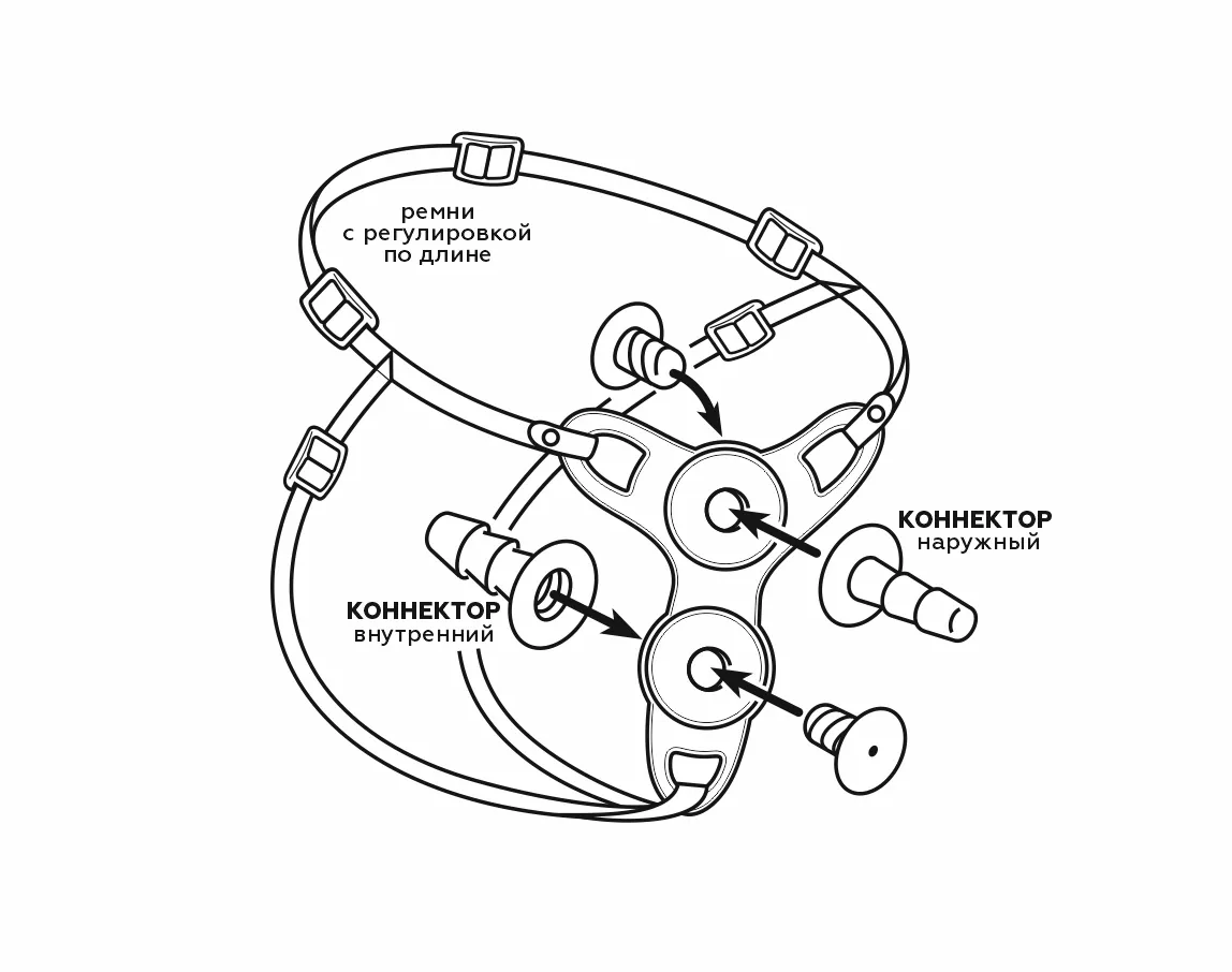пояс strap-on женский телесный 9858ru в СПб