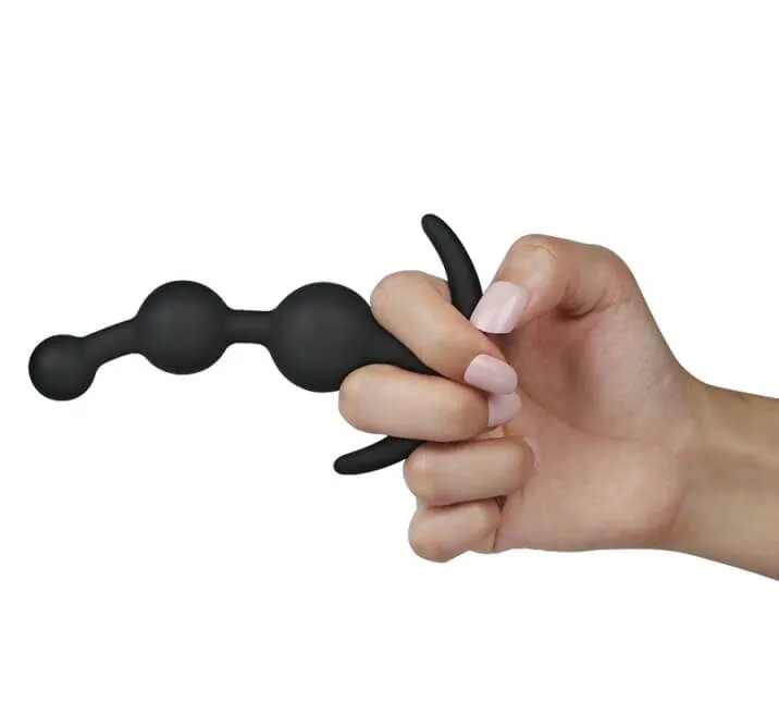 анальная елочка lovetoy lure me 20, чёрная в СПб