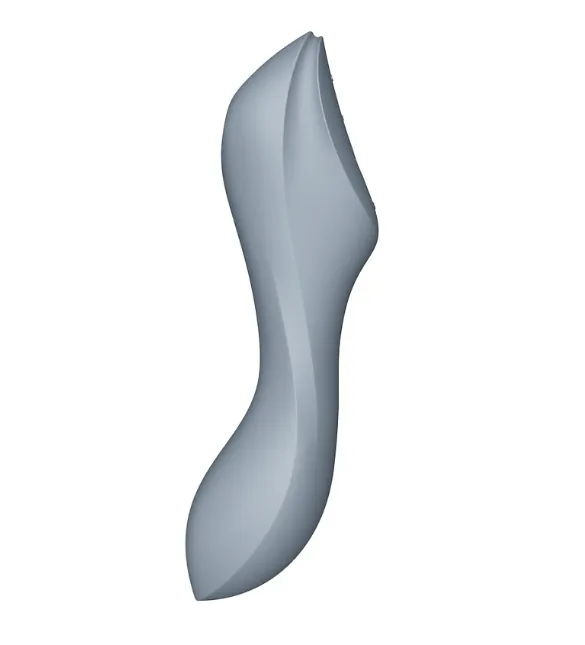 двухсторонний стимулятор с вибрацией и вакуумно-волновым эффектом curvy trinity 3 (bluegrey) (eu+wor в СПб