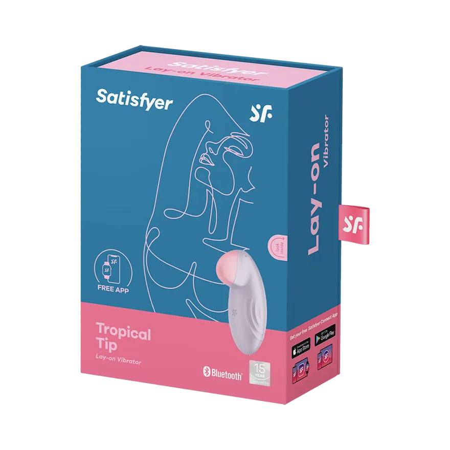 Вакуумный массажер Satisfyer Tropical Tip фиолетовый 044354SA