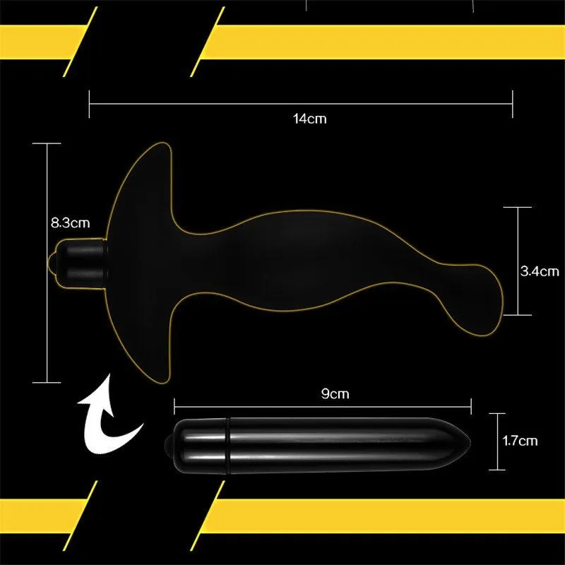 анальная пробка фигурная lovetoy p spot plug, чёрная в СПб