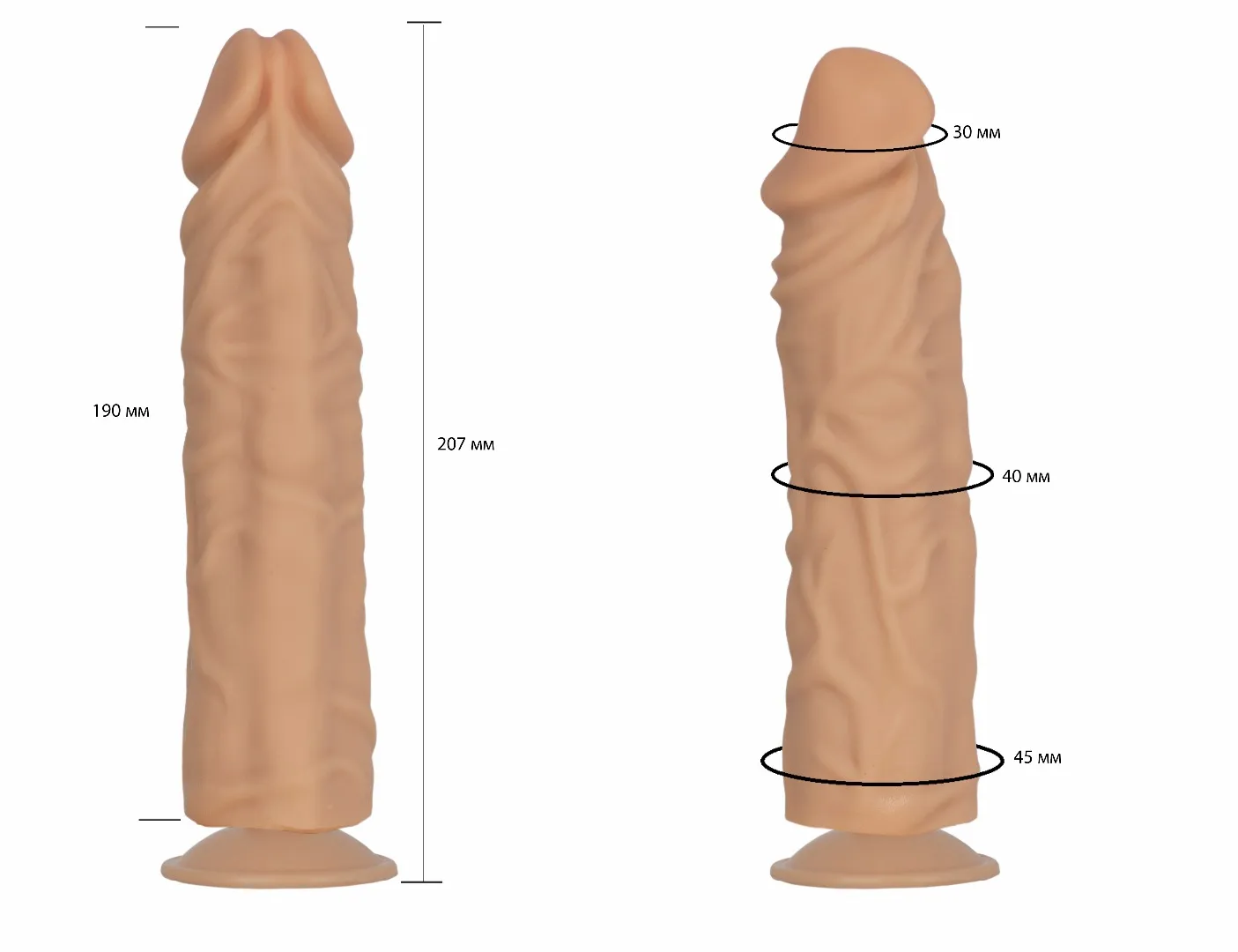 фаллоимитатор на присоске гелевый 100500ru в СПб