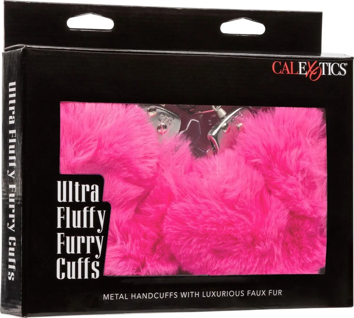 металлические наручники с искусственным мехом ultra fluffy furry cuffs, розовые в СПб