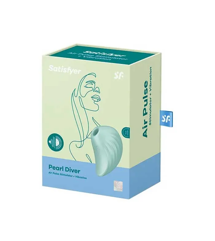 вакуумный массажер satisfyer pearl diver mint 037233sa в СПб