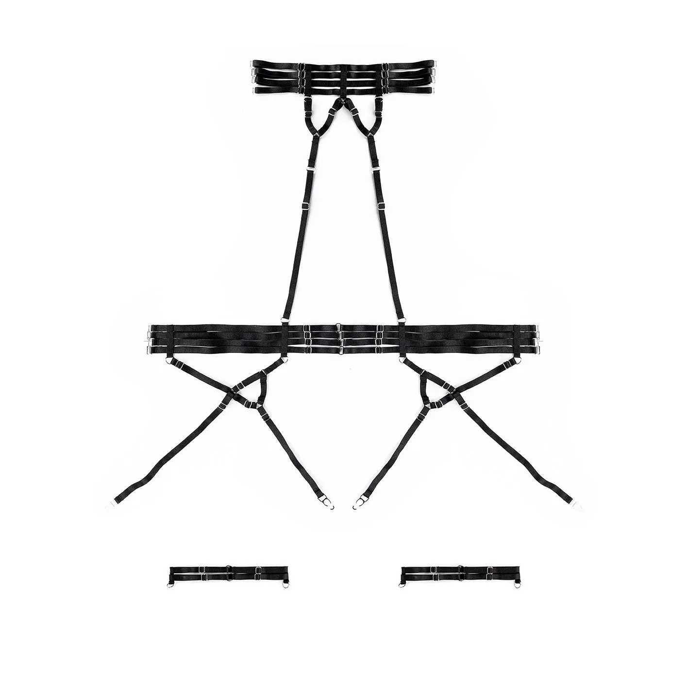 портупея pinkrabbit bandage elastic, чёрный в СПб