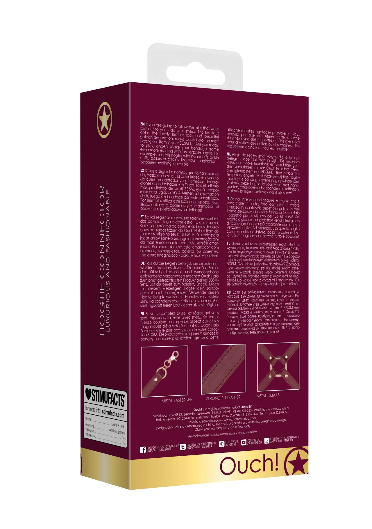 фиксатор (крестовина) для бдсм-игр ouch halo в СПб