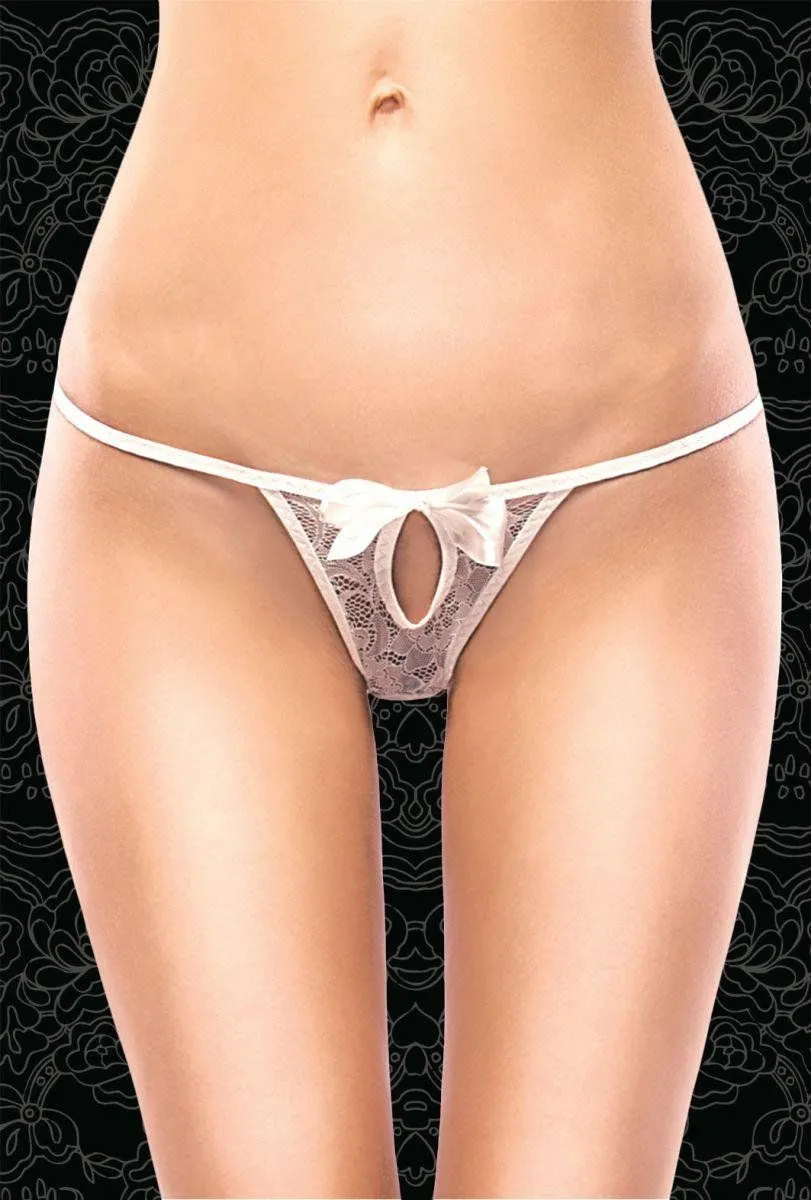 Эротическое стринги с вырезом flirton 2682 белые в СПб